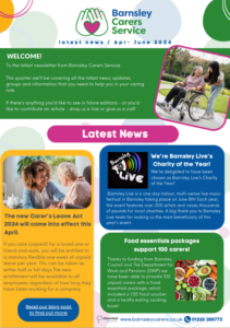 Barnsley newsletter cover April - June